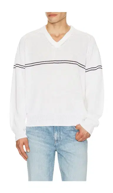 Dunst V Neck Striped Sweater | Thumbnail 1 Dunst V Neck Striped Sweater | Thumbnail 1