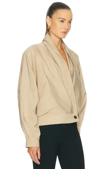 DARKPARK Franca Light Cotton Bomber Jacket | Thumbnail 2 DARKPARK Franca Light Cotton Bomber Jacket | Thumbnail 2