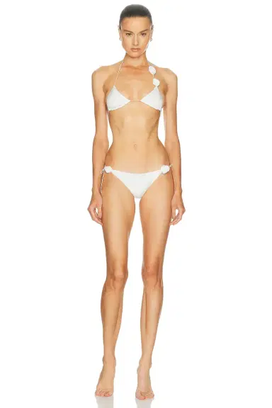 Oseree Bridal Rose Two Piece Bikini Set | Thumbnail 1 Oseree Bridal Rose Two Piece Bikini Set | Thumbnail 1