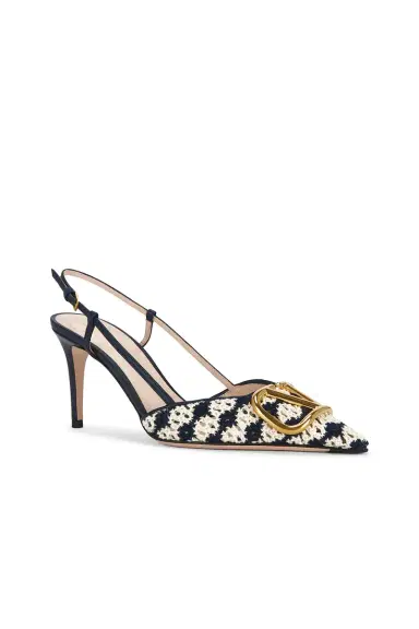 Valentino Garavani V Logo Signature 80 Slingback | Thumbnail 2 Valentino Garavani V Logo Signature 80 Slingback | Thumbnail 2