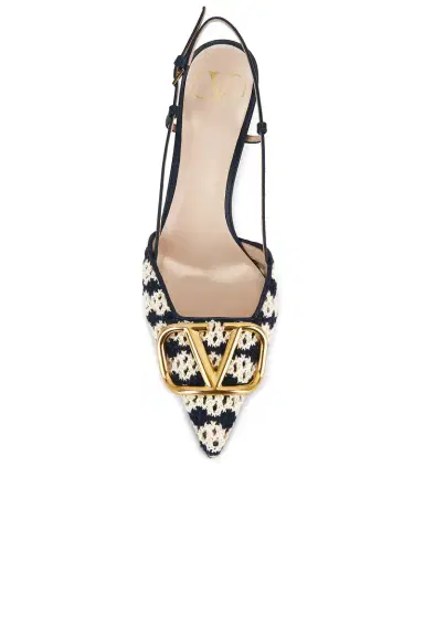 Valentino Garavani V Logo Signature 80 Slingback | Thumbnail 4 Valentino Garavani V Logo Signature 80 Slingback | Thumbnail 4
