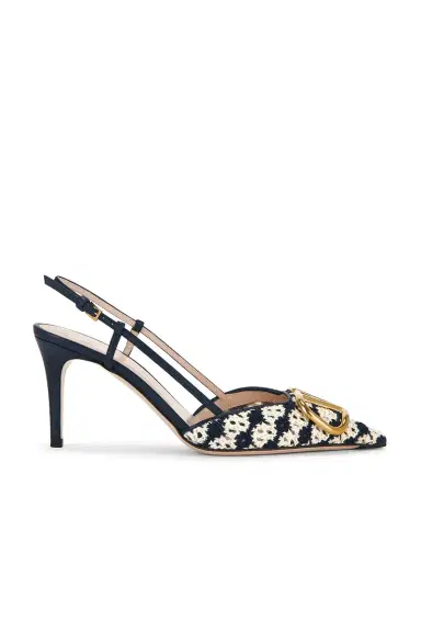 Valentino Garavani V Logo Signature 80 Slingback | Thumbnail 1 Valentino Garavani V Logo Signature 80 Slingback | Thumbnail 1