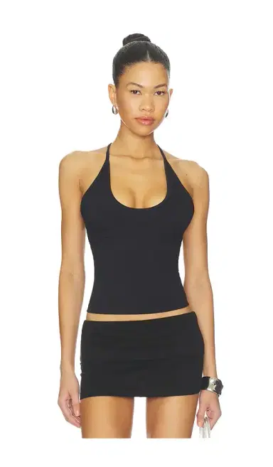 Frankies Bikinis X JENNIE Chantal Halter Cotton Jersey Top | Thumbnail 2 Frankies Bikinis X JENNIE Chantal Halter Cotton Jersey Top | Thumbnail 2