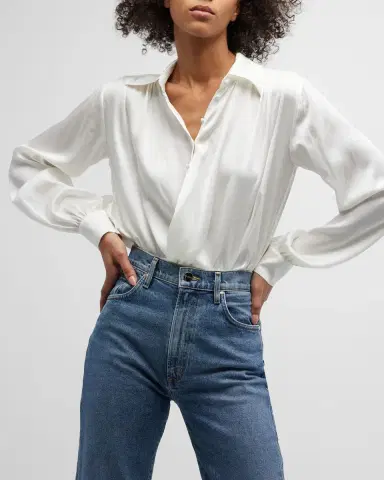 Kiki De Montparnasse Crossover Blouson-Sleeve Bodysuit | Thumbnail 11 Kiki De Montparnasse Crossover Blouson-Sleeve Bodysuit | Thumbnail 11