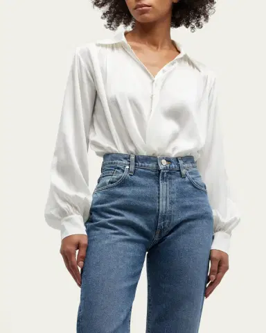 Kiki De Montparnasse Crossover Blouson-Sleeve Bodysuit | Thumbnail 4 Kiki De Montparnasse Crossover Blouson-Sleeve Bodysuit | Thumbnail 4