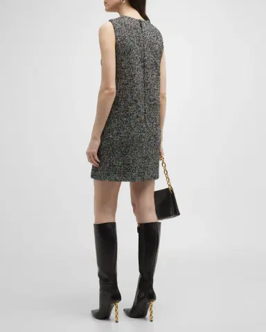 Dolce & Gabbana Tweed Sleeveless Mini Dress | Thumbnail 3 Dolce & Gabbana Tweed Sleeveless Mini Dress | Thumbnail 3