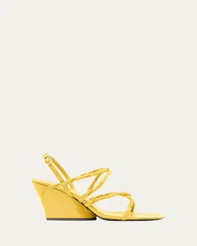 Proenza Schouler 80mm Twist Slant Leather Sandals | Thumbnail 3 Proenza Schouler 80mm Twist Slant Leather Sandals | Thumbnail 3
