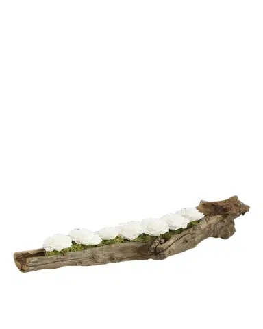 T & C Floral Company Preserved Roses in Wood Log | Thumbnail 1 T & C Floral Company Preserved Roses in Wood Log | Thumbnail 1