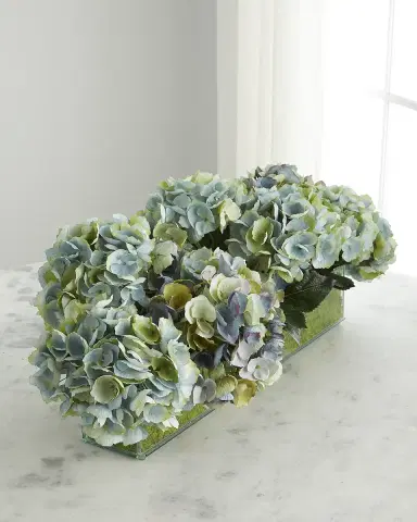 T & C Floral Company Faux Floral Hydrangeas in Glass Box | Thumbnail 1 T & C Floral Company Faux Floral Hydrangeas in Glass Box | Thumbnail 1