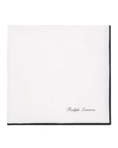 Ralph Lauren Purple Label Men's Tipped Linen Pocket Square | Thumbnail 1 Ralph Lauren Purple Label Men's Tipped Linen Pocket Square | Thumbnail 1