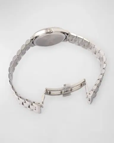 Gucci G-Timeless Slim Watch with Diamonds and Bracelet Strap | Thumbnail 4 Gucci G-Timeless Slim Watch with Diamonds and Bracelet Strap | Thumbnail 4
