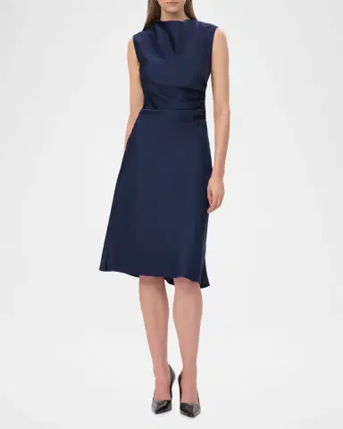 Hervé Léger The Millie Sleeveless Cowl-Neck Satin Dress | Thumbnail 2 Hervé Léger The Millie Sleeveless Cowl-Neck Satin Dress | Thumbnail 2