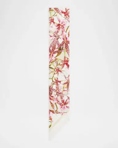 FERRAGAMO Floral Gaia Silk Scarf | Thumbnail 3 FERRAGAMO Floral Gaia Silk Scarf | Thumbnail 3