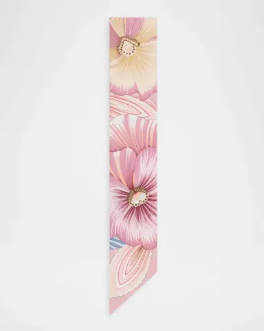 Ferragamo Floral Brezza Silk Scarf | Thumbnail 3 Ferragamo Floral Brezza Silk Scarf | Thumbnail 3