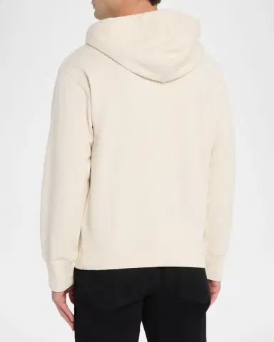 Givenchy Men's Pocket-Label Cotton Blend Drawstring Hoodie | Thumbnail 3 Givenchy Men's Pocket-Label Cotton Blend Drawstring Hoodie | Thumbnail 3