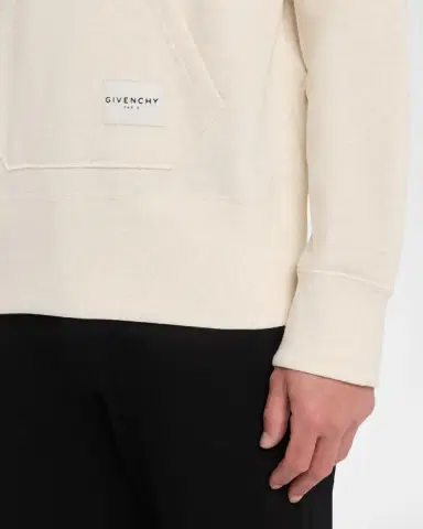 Givenchy Men's Pocket-Label Cotton Blend Drawstring Hoodie | Thumbnail 5 Givenchy Men's Pocket-Label Cotton Blend Drawstring Hoodie | Thumbnail 5