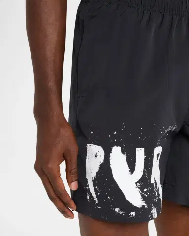 PURPLE Men 's Wordmark Logo Swim Shorts | Thumbnail 4 PURPLE Men 's Wordmark Logo Swim Shorts | Thumbnail 4