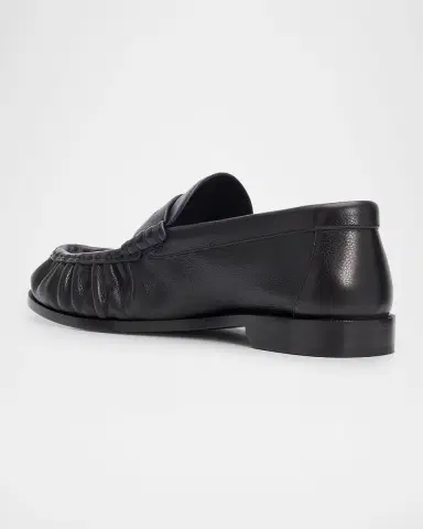 Saint Laurent Le Leather YSL Penny Loafers | Thumbnail 4 Saint Laurent Le Leather YSL Penny Loafers | Thumbnail 4