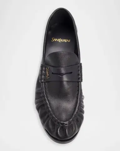 Saint Laurent Le Leather YSL Penny Loafers | Thumbnail 6 Saint Laurent Le Leather YSL Penny Loafers | Thumbnail 6