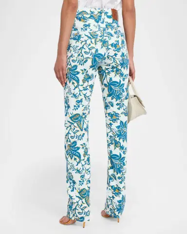 Etro Floral-Print Straight-Leg Jeans | Thumbnail 2 Etro Floral-Print Straight-Leg Jeans | Thumbnail 2