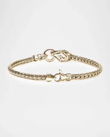 John Hardy Naga 14K Gold Bracelet with Diamonds | Thumbnail 3 John Hardy Naga 14K Gold Bracelet with Diamonds | Thumbnail 3