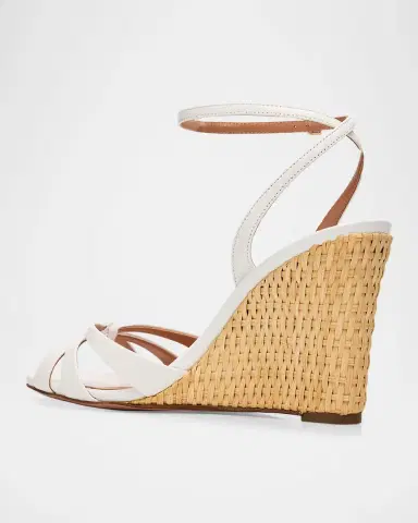 Aquazzura 85mm Tati Leather Wedge Sandals | Thumbnail 4 Aquazzura 85mm Tati Leather Wedge Sandals | Thumbnail 4