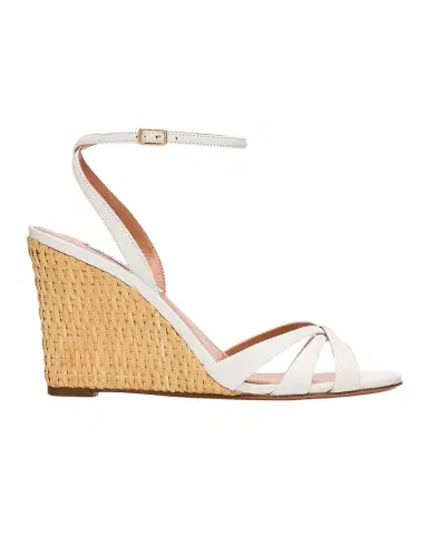 Aquazzura 85mm Tati Leather Wedge Sandals | Thumbnail 1 Aquazzura 85mm Tati Leather Wedge Sandals | Thumbnail 1