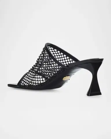 Stella McCartney 65mm Crystal Mesh Mules | Thumbnail 3 Stella McCartney 65mm Crystal Mesh Mules | Thumbnail 3