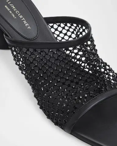 Stella McCartney 65mm Crystal Mesh Mules | Thumbnail 4 Stella McCartney 65mm Crystal Mesh Mules | Thumbnail 4