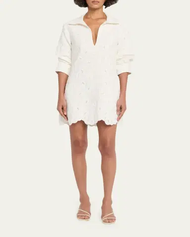 SIMKHAI Freya Embroidered Mini Dress | Thumbnail 2 SIMKHAI Freya Embroidered Mini Dress | Thumbnail 2
