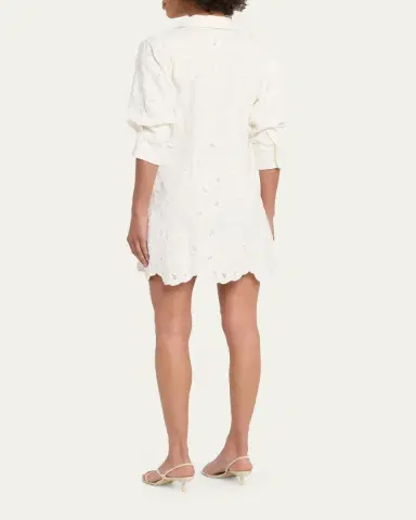 SIMKHAI Freya Embroidered Mini Dress | Thumbnail 3 SIMKHAI Freya Embroidered Mini Dress | Thumbnail 3
