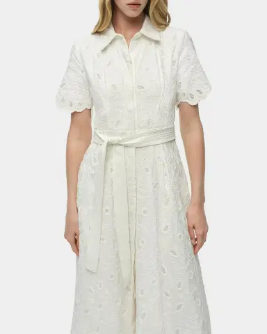 SIMKHAI Audria Belted Midi-Shirtdress | Thumbnail 4 SIMKHAI Audria Belted Midi-Shirtdress | Thumbnail 4