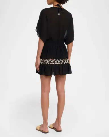 Ramy Brook Alisa Embroidered Mini Coverup Dress | Thumbnail 2 Ramy Brook Alisa Embroidered Mini Coverup Dress | Thumbnail 2