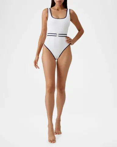 Melissa Odabash Rio Belted One-Piece Swimsuit | Thumbnail 2 Melissa Odabash Rio Belted One-Piece Swimsuit | Thumbnail 2