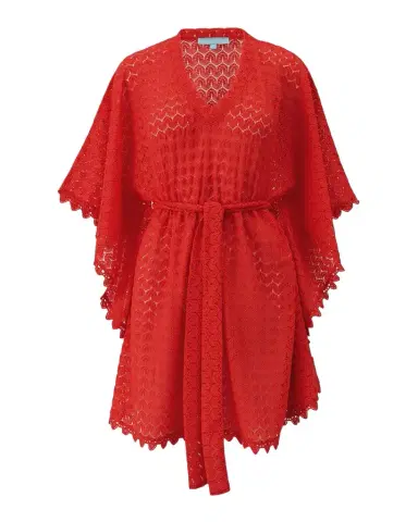 Melissa Odabash Petra Crochet Belted Mini Dress Coverup | Thumbnail 1 Melissa Odabash Petra Crochet Belted Mini Dress Coverup | Thumbnail 1