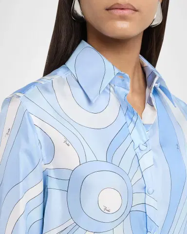 Pucci Marmo-Print Silk Twill Button-Down Shirt | Thumbnail 5 Pucci Marmo-Print Silk Twill Button-Down Shirt | Thumbnail 5