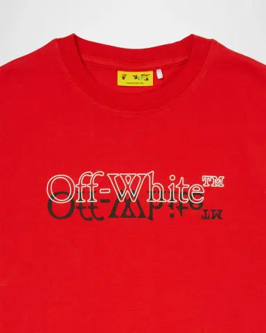 Off-White Boy's Big Bookish Double Logo T-Shirt, Size 4-12 | Thumbnail 3 Off-White Boy's Big Bookish Double Logo T-Shirt, Size 4-12 | Thumbnail 3