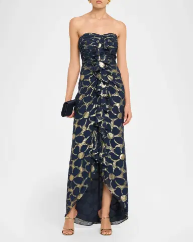Ramy Brook Daisy Goldie Strapless Floral Jacquard Gown | Thumbnail 2 Ramy Brook Daisy Goldie Strapless Floral Jacquard Gown | Thumbnail 2
