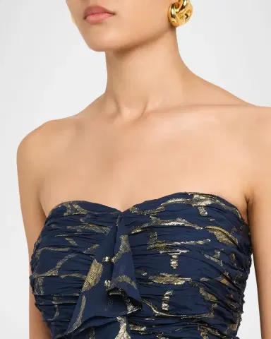 Ramy Brook Daisy Goldie Strapless Floral Jacquard Gown | Thumbnail 5 Ramy Brook Daisy Goldie Strapless Floral Jacquard Gown | Thumbnail 5