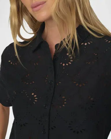 Joe's Jeans The Eyelet Short-Sleeve Shirt | Thumbnail 5 Joe's Jeans The Eyelet Short-Sleeve Shirt | Thumbnail 5
