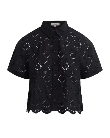 Joe's Jeans The Eyelet Short-Sleeve Shirt | Thumbnail 1 Joe's Jeans The Eyelet Short-Sleeve Shirt | Thumbnail 1
