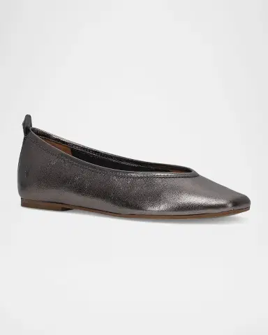 Frye Hayley Metallic Leather Ballerina Flats | Thumbnail 2 Frye Hayley Metallic Leather Ballerina Flats | Thumbnail 2