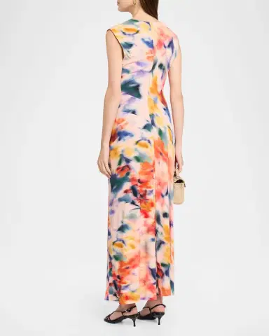 Simkhai Acacia Draped Jersey Midi Dress | Thumbnail 3 Simkhai Acacia Draped Jersey Midi Dress | Thumbnail 3