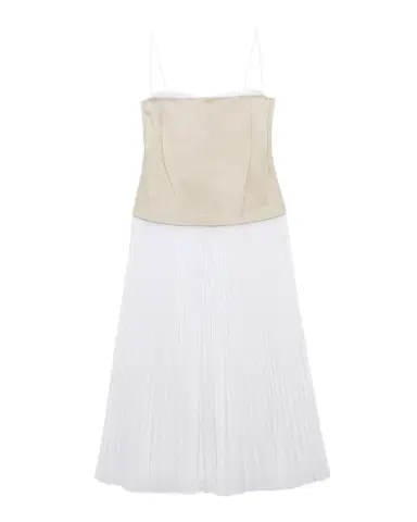 SIMKHAI Duval Linen-Blend Bustier Midi Dress | Thumbnail 1 SIMKHAI Duval Linen-Blend Bustier Midi Dress | Thumbnail 1