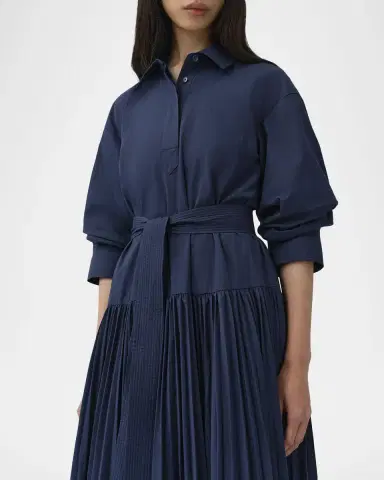 Simkhai Arlo Belted Cotton Maxi Dress | Thumbnail 5 Simkhai Arlo Belted Cotton Maxi Dress | Thumbnail 5