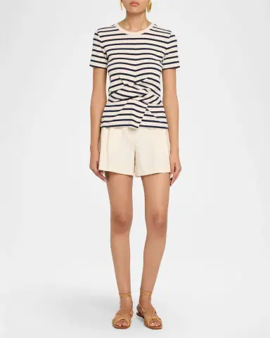 TANYA TAYLOR Kelsey Striped Twist-Detail Top | Thumbnail 2 TANYA TAYLOR Kelsey Striped Twist-Detail Top | Thumbnail 2