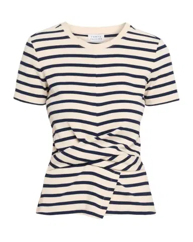 TANYA TAYLOR Kelsey Striped Twist-Detail Top | Thumbnail 1 TANYA TAYLOR Kelsey Striped Twist-Detail Top | Thumbnail 1