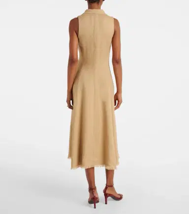 Ralph Lauren Collection Silk and linen midi dress | Thumbnail 2 Ralph Lauren Collection Silk and linen midi dress | Thumbnail 2