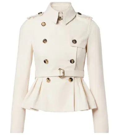 Burberry Isabella cotton gabardine jacket | Thumbnail 1 Burberry Isabella cotton gabardine jacket | Thumbnail 1