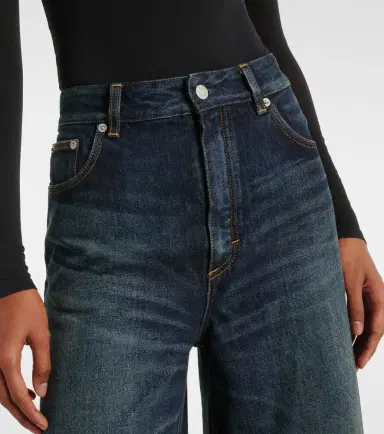 Alaia Alaïa Faded wide-leg jeans | Thumbnail 6 Alaia Alaïa Faded wide-leg jeans | Thumbnail 6